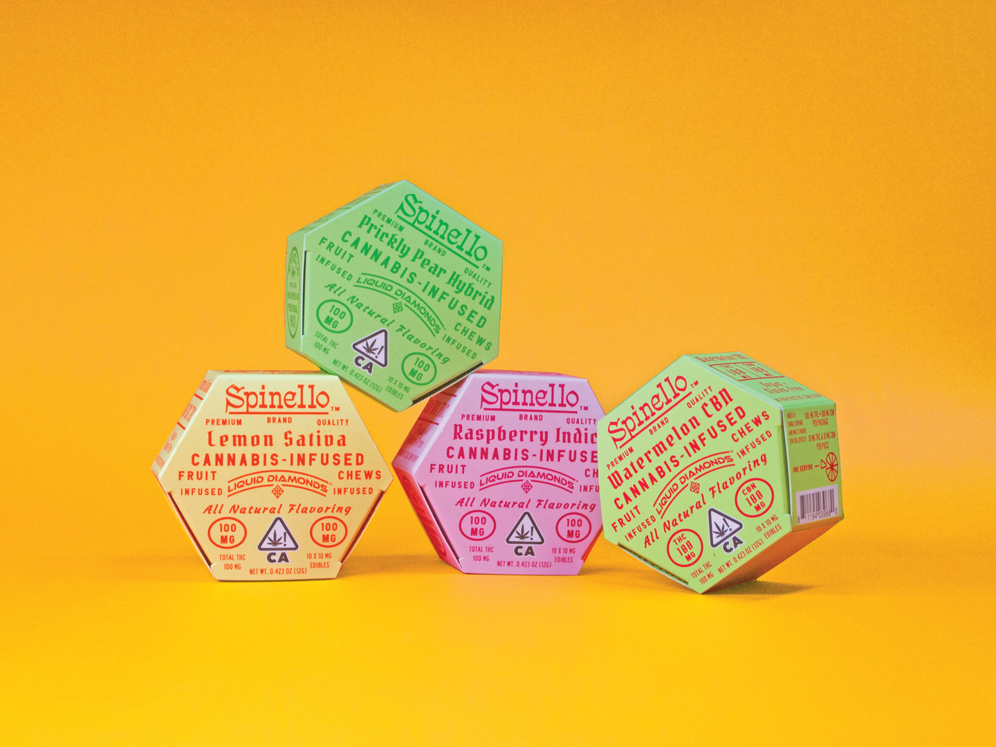 Spinello Cannabis Co. — Midnight Pear | 2:1 CBN Liquid Diamond Fruit Chews | 100mg - Image 4