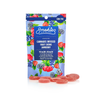 **Smokiez Edibles | 1:1 CBN 10pk Fruit Chews | 100mg | Jamberry