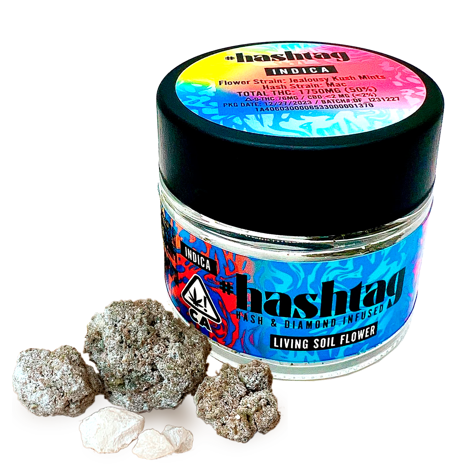 Hash & Diamond Infused Flower | 3.5g | I | El Chivo x Zour Apples.